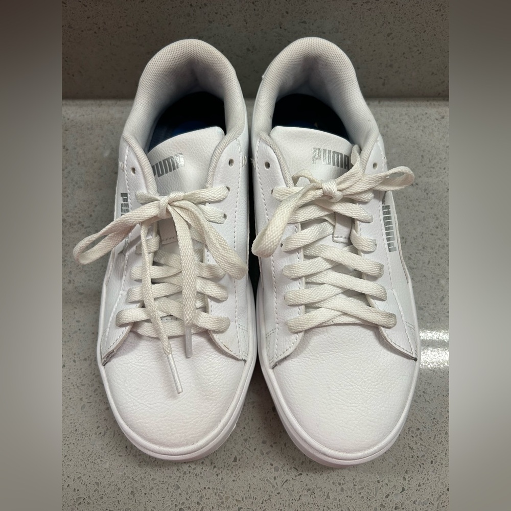Puma Womens Smash Platform V3 392253-01 White Casual Shoes Sneakers Size 7